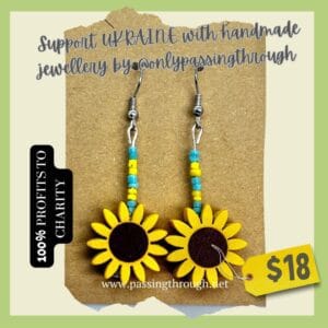 - OPT sunflower earrings