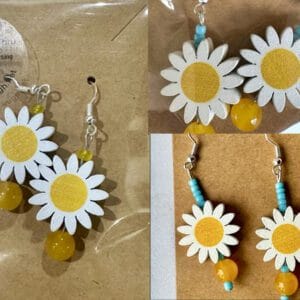 #SupportUkraine Daisy earrings