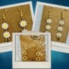 6 daisies and sunflowers earrings