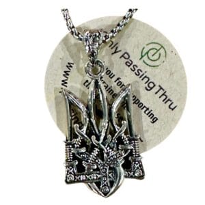 #SupportUkraine Pendant in the form of Ukrainian coat of arms.