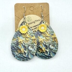 Fantasy earrings Field of flowers