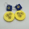 Hand-painted-ukraine-earrings-with-flowers