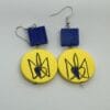 Hand-painted-ukraine-earrings-with-trident Hand painted ukraine earrings with trident style 1