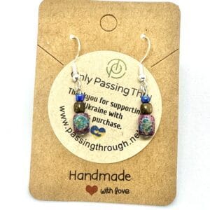 Handmade earrings with small beads style-2