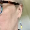 flag-colour-drop-earrings- Ukrainian flag colour drop earrings