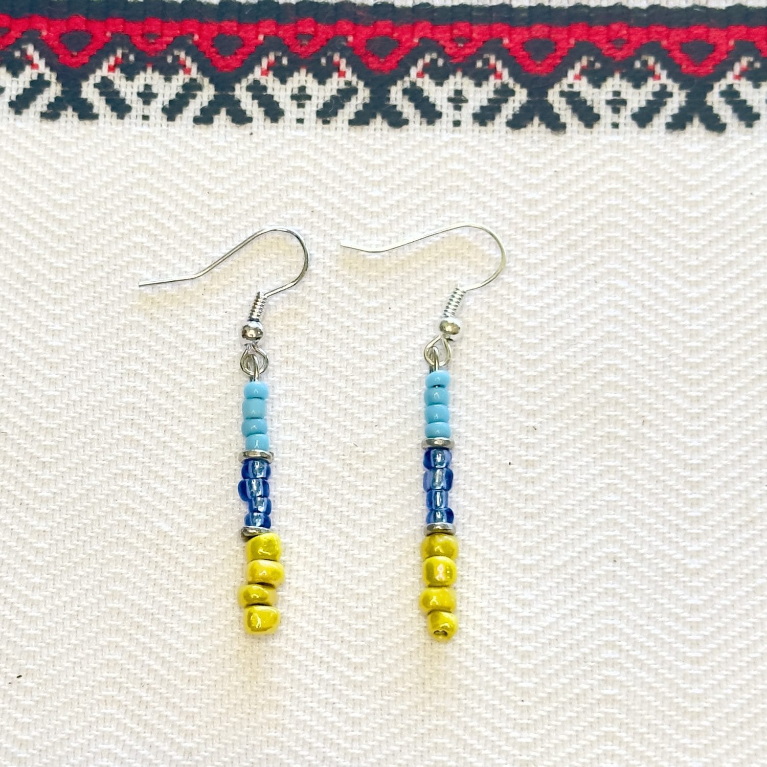 flag-colour-drop-earrings-1 Ukrainian flag colour drop earrings
