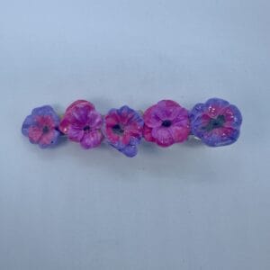 6cm Lilac Handmade floral crocodile clip