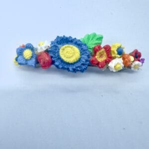 6cm handmade colourful floral hair clip style-5