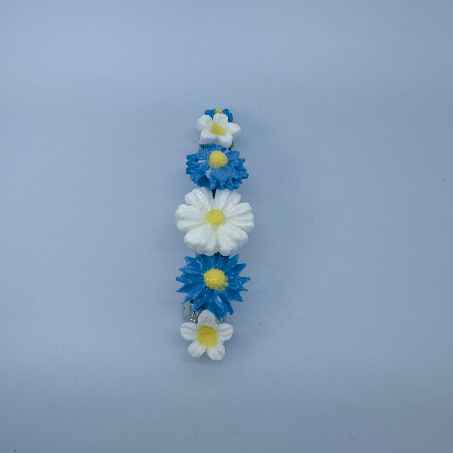 7cm-handmade-hair-clip-with-blue-and-white-flowers-style-2 7cm handmade hair clip with blue and white flowers style-2