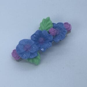 Handmade 5cm crocodile clip in lilac colours style-1