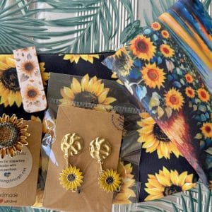 Sunflower Gift Pack Jewellery and Bags