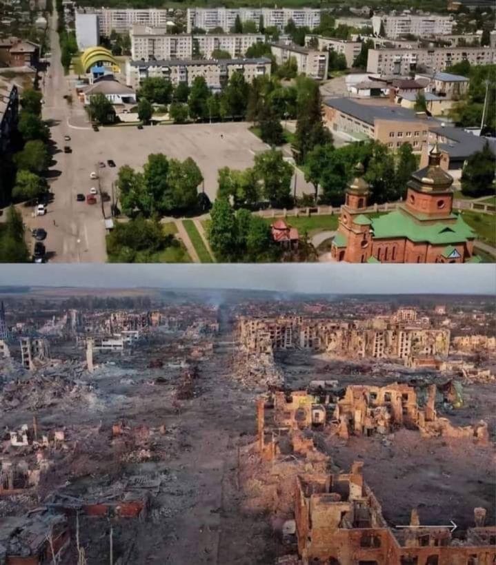 before and after town ukraine - OPT a before and after comparison of towns in ukraine during war